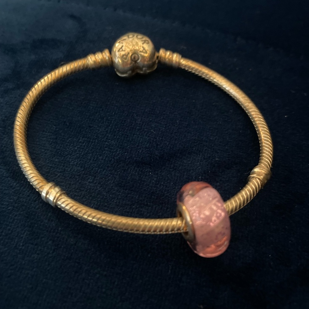 Pandora Moments Heart Clasp Snake Chain Bracelet - Picture 2 of 4